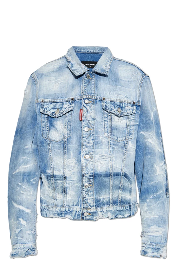 HELLBLAU Jeansjacke mit `Vintage`-Effekt