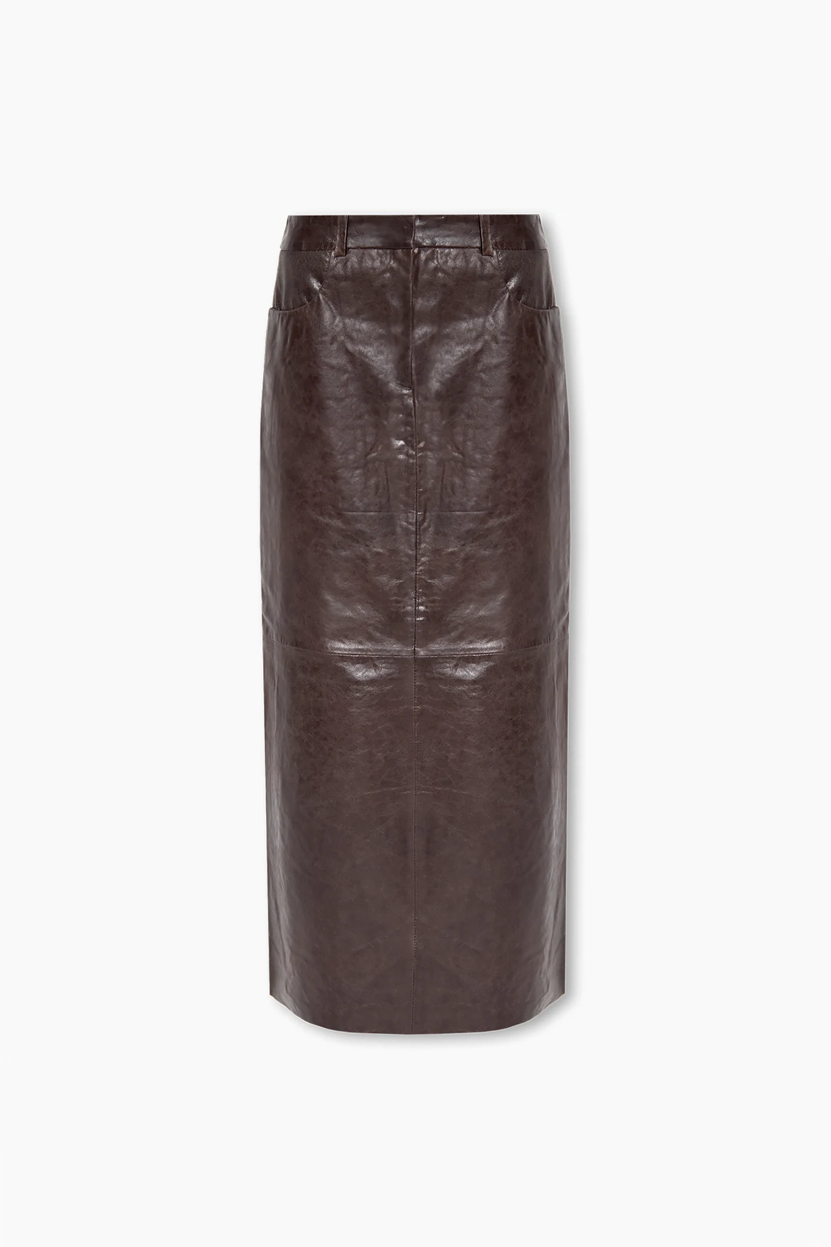 ‘Ibbiegz’ leather skirt
