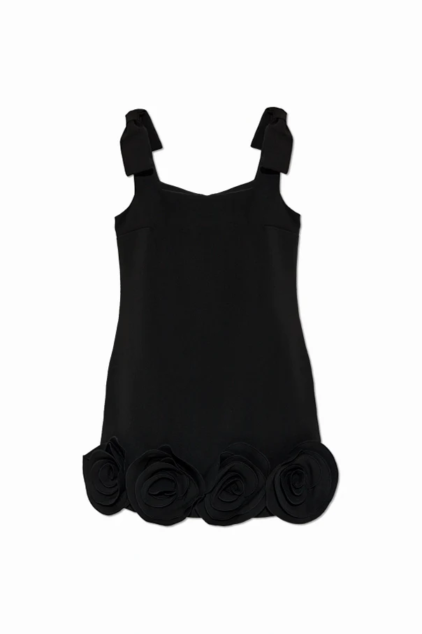 BLACK Dress finished with applications