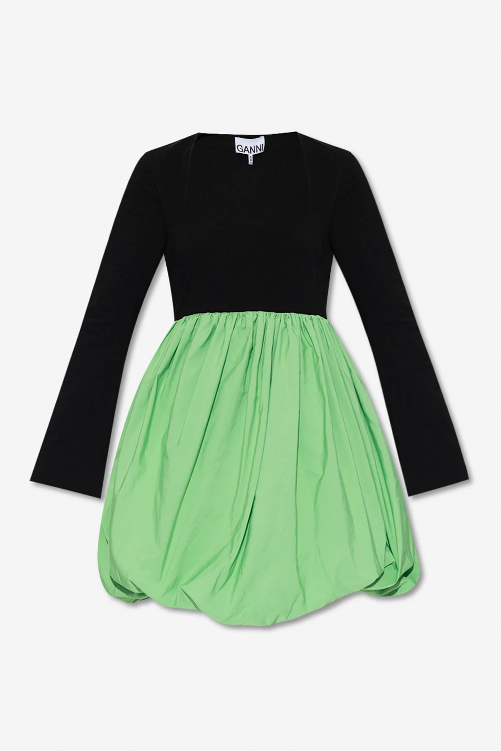 Dress with decorative trims