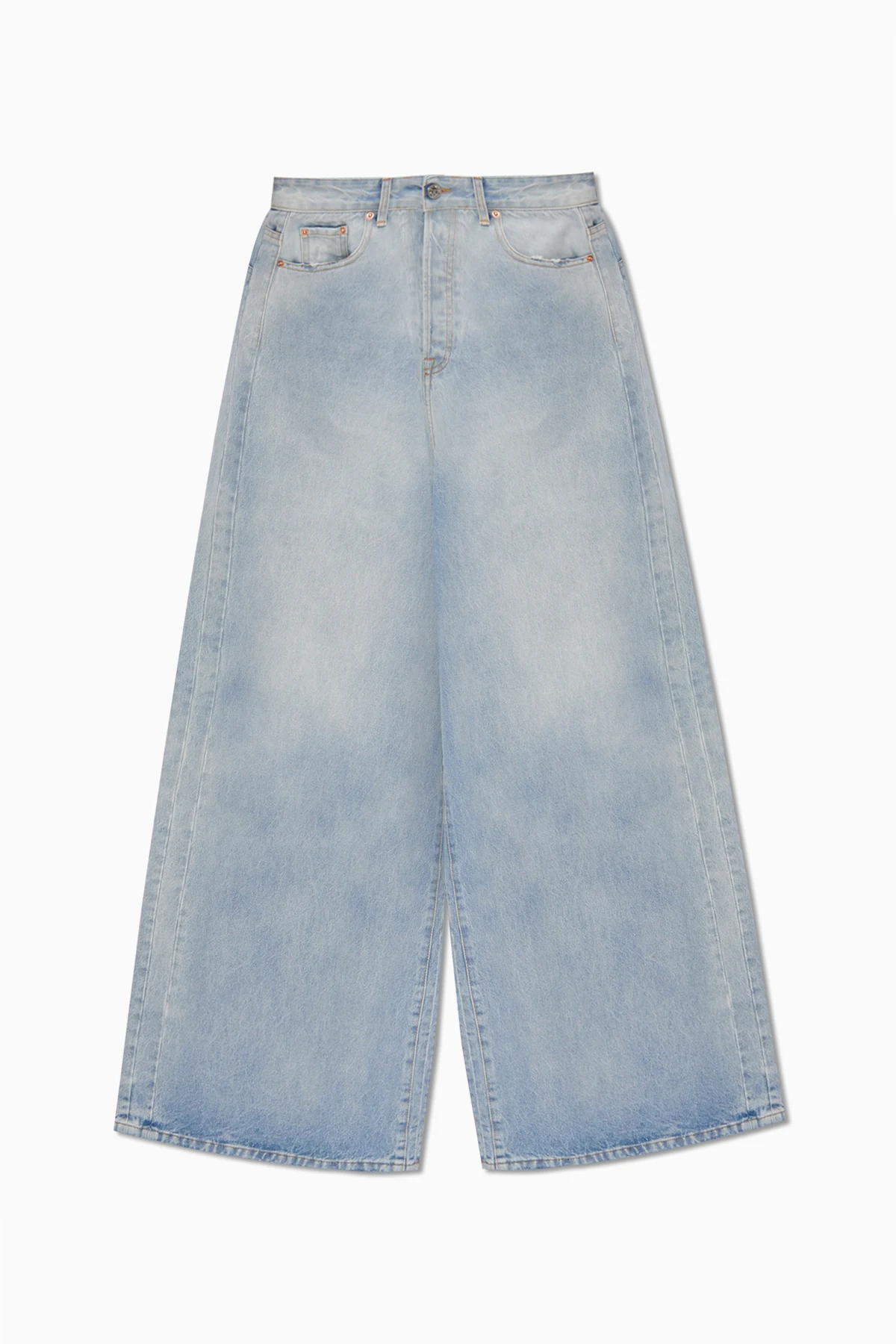 light blue Jeans with wide legs