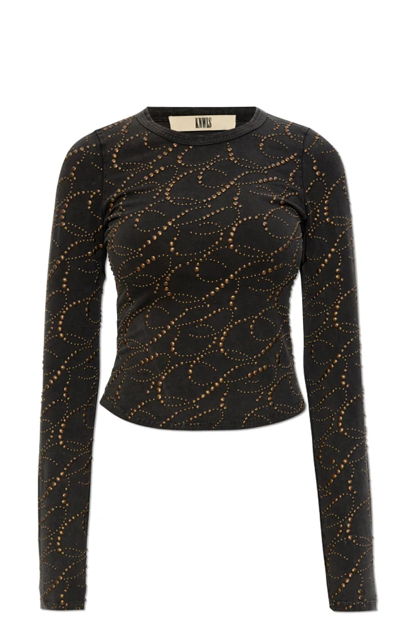 BLACK ‘Cally’ long sleeve top