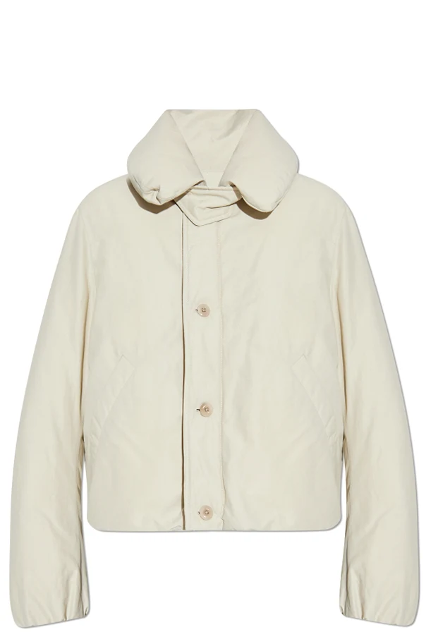 SZARY Krótka kurtka puchowa