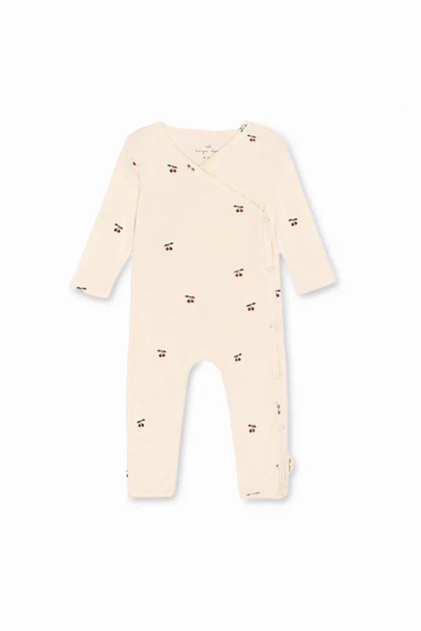 cream Printed playsuit