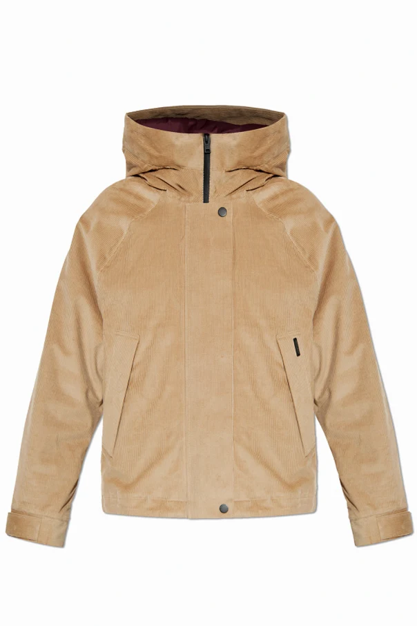 beige Corduroy jacket with hood