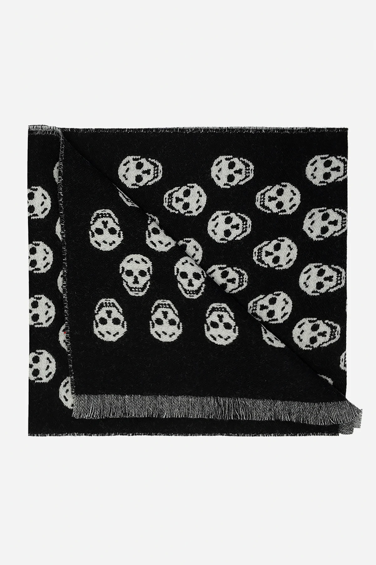 BLACK Patterned scarf