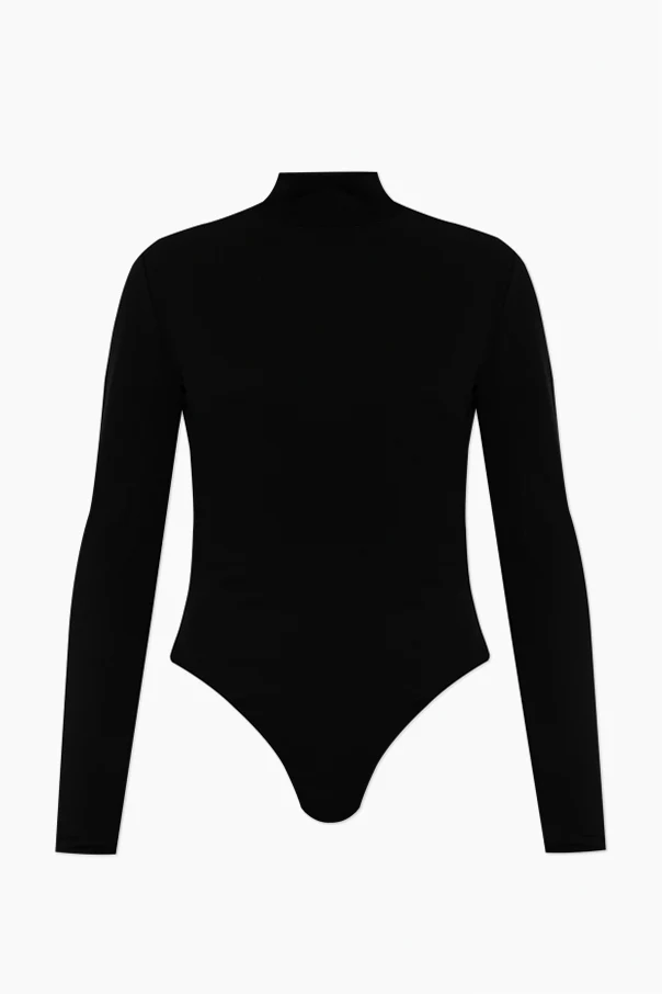 SCHWARZ Body mit Stehkragen