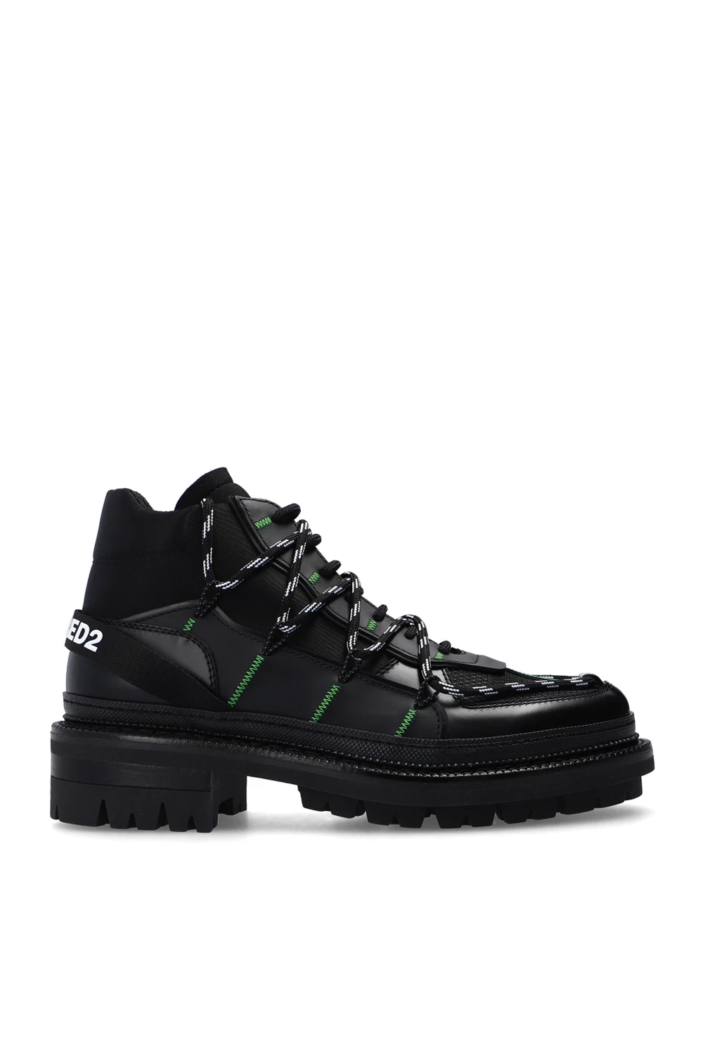 Branded hiking boots