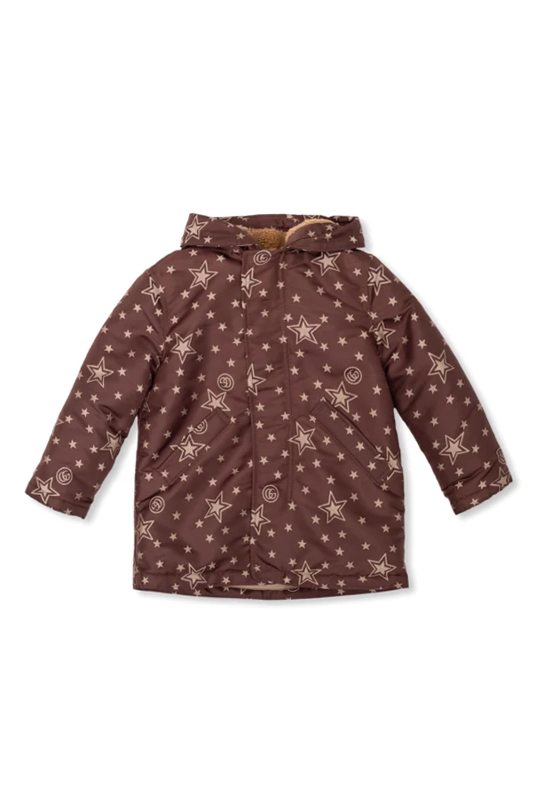 BROWN Hooded jacket