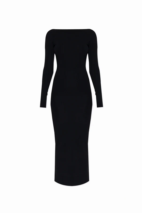 BLACK Pencil dress with long sleeves
