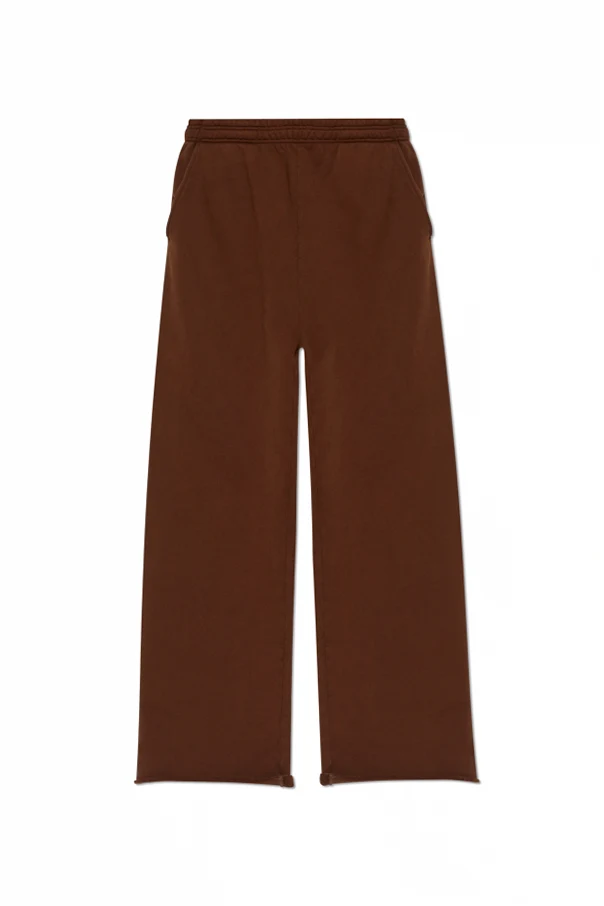 BROWN Sweatpants with wide legs