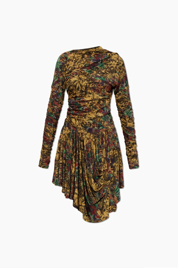 MEHRFARBIG Drapiertes Kleid