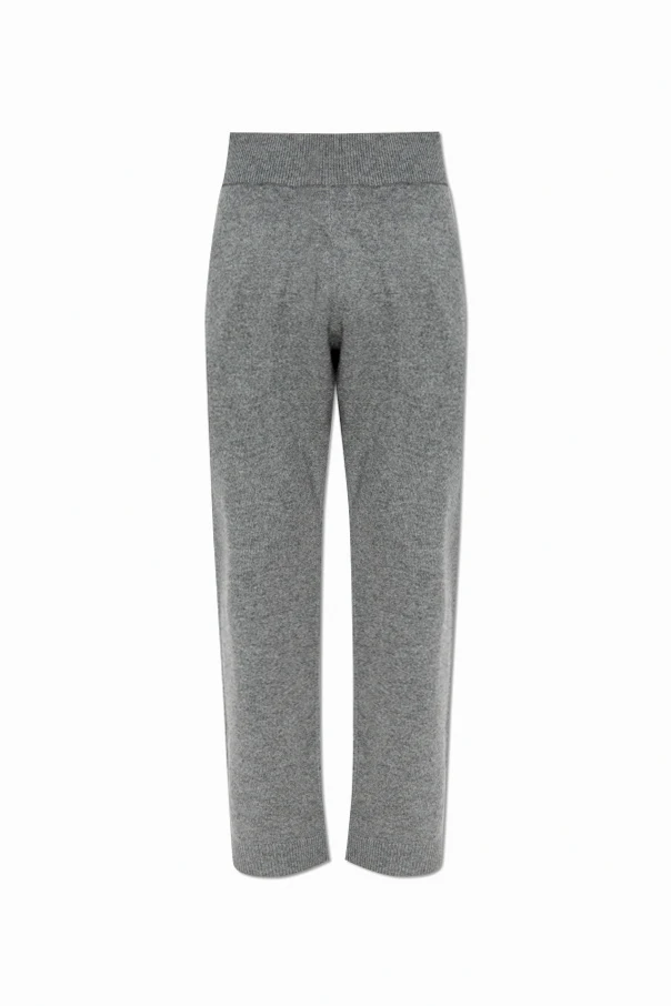 GREY Wool trousers with straight-leg cut
