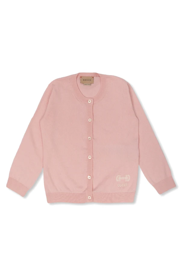PINK Cardigan with logo