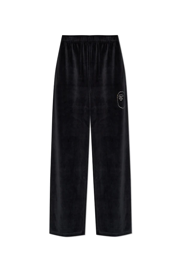 BLACK Velour sweatpants