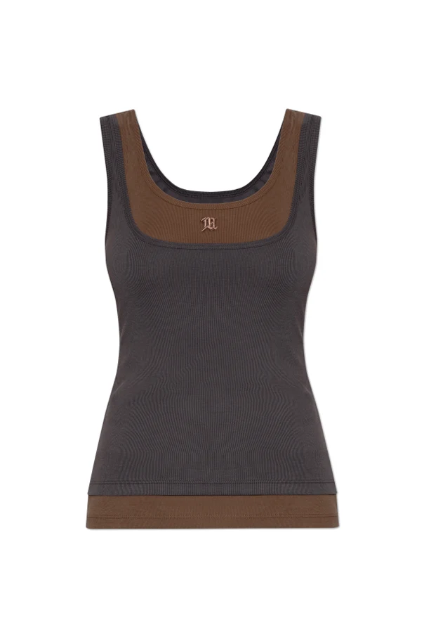 GRAU Zweilagiges Top