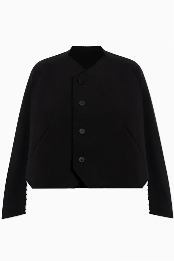SCHWARZ Oversize-Strickjacke