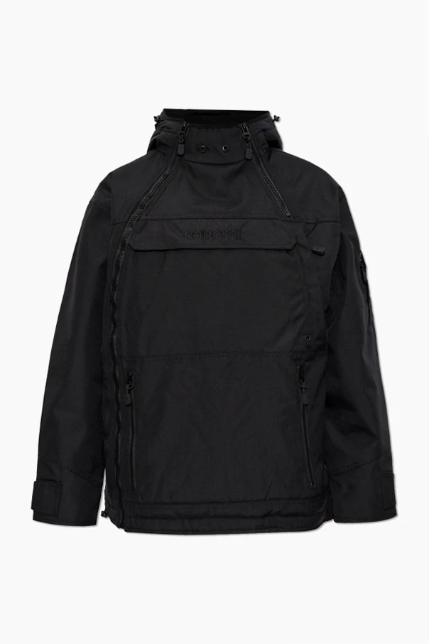 SCHWARZ Gefütterte Jacke mit Kapuze