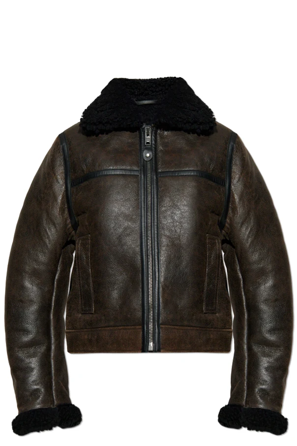 BROWN Sheepskin coat "Safreya"