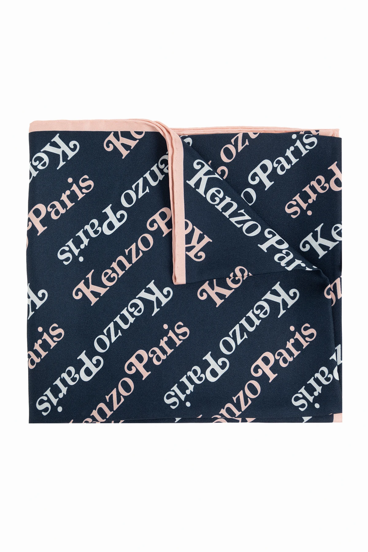 Silk shawl with logo