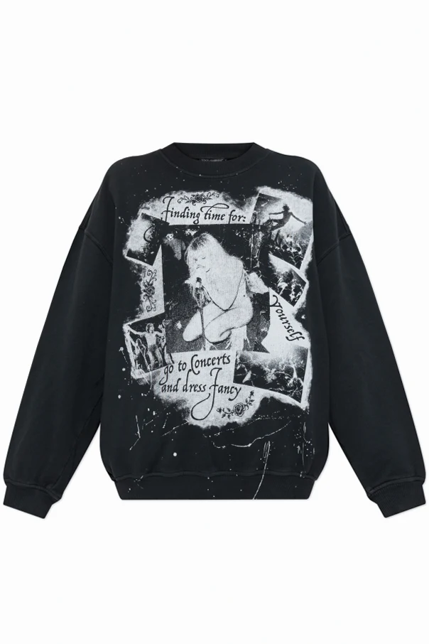 SCHWARZ Sweatshirt mit Aufdruck