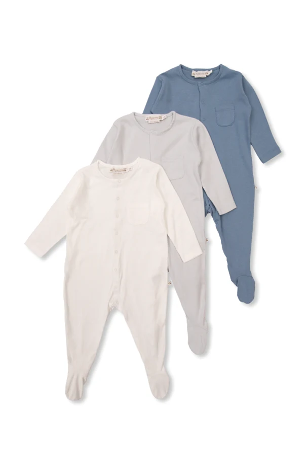 MEHRFARBIG Dreierpack Babystrampler
