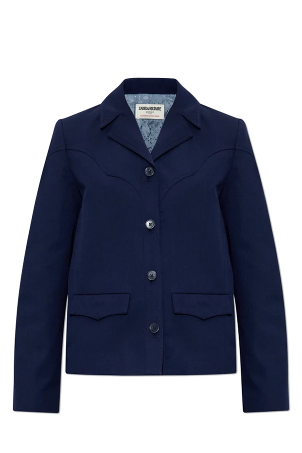 GRANATOWY Marynarka `Lara`