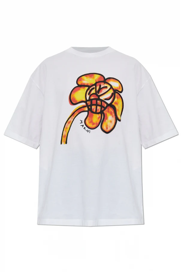 WEISS T-Shirt mit Aufdruck