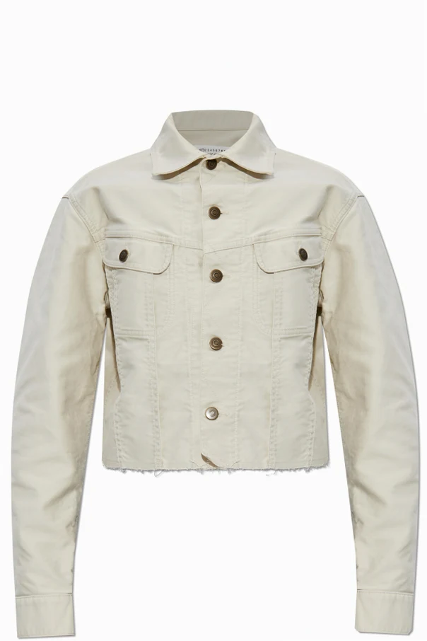 CREME Jeansjacke mit "vintage"-Effekt