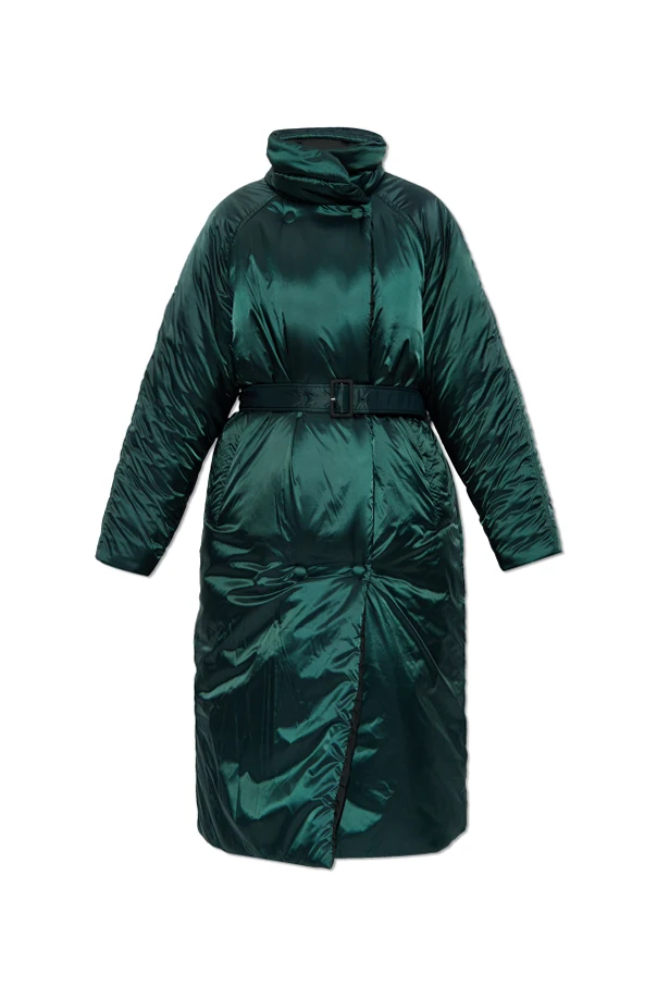 GRÜN Gefütterter Mantel