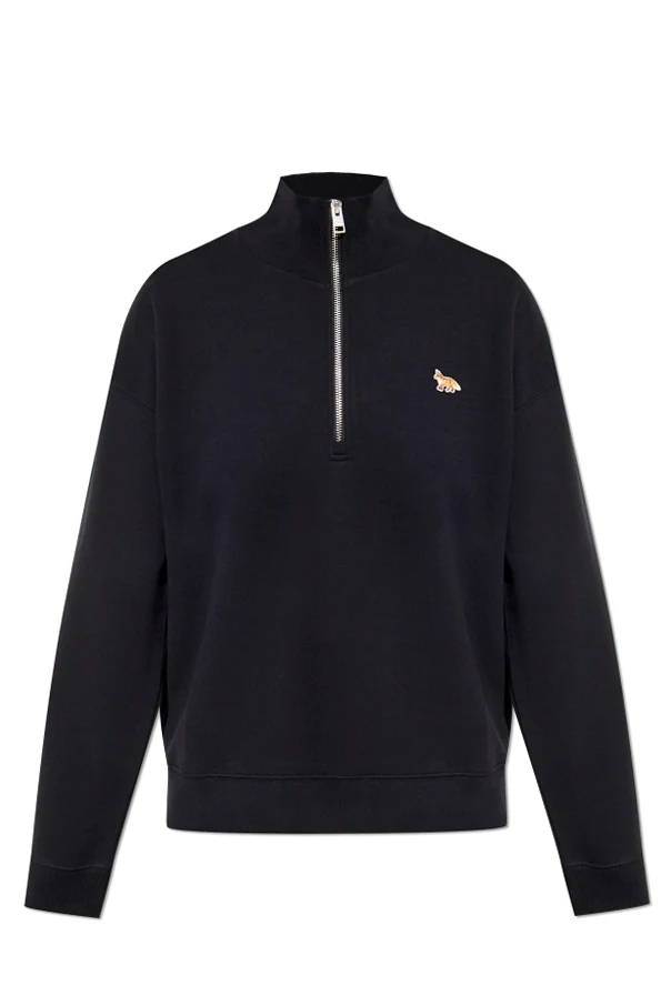 CZARNY Bluza ze stójką