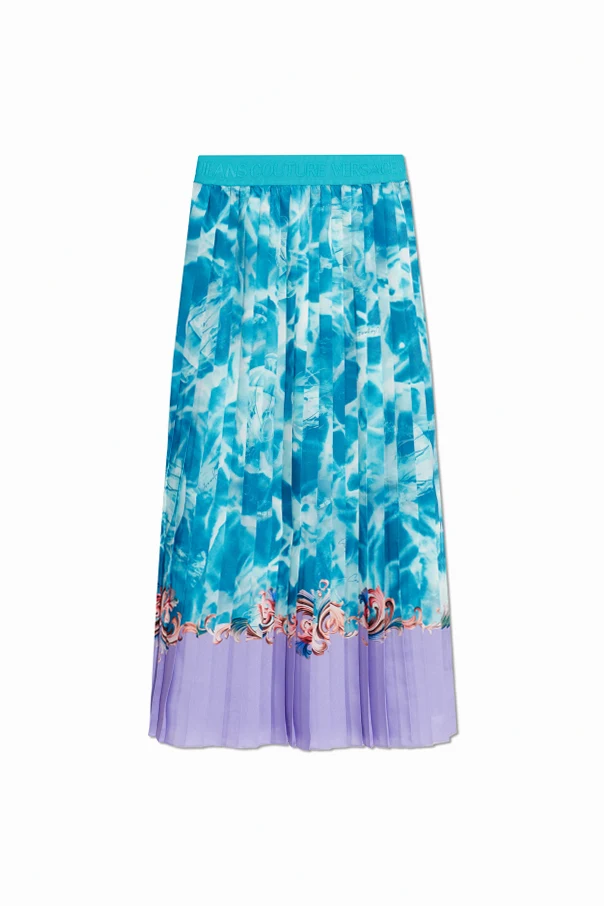 SCHWARZ Plissierter Rock