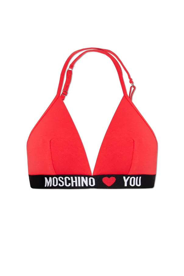 CZERWONY Biustonosz  z logo