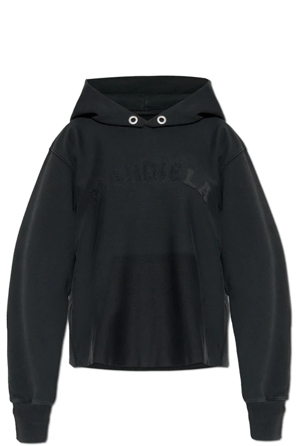 SCHWARZ Sweatshirt mit Logo