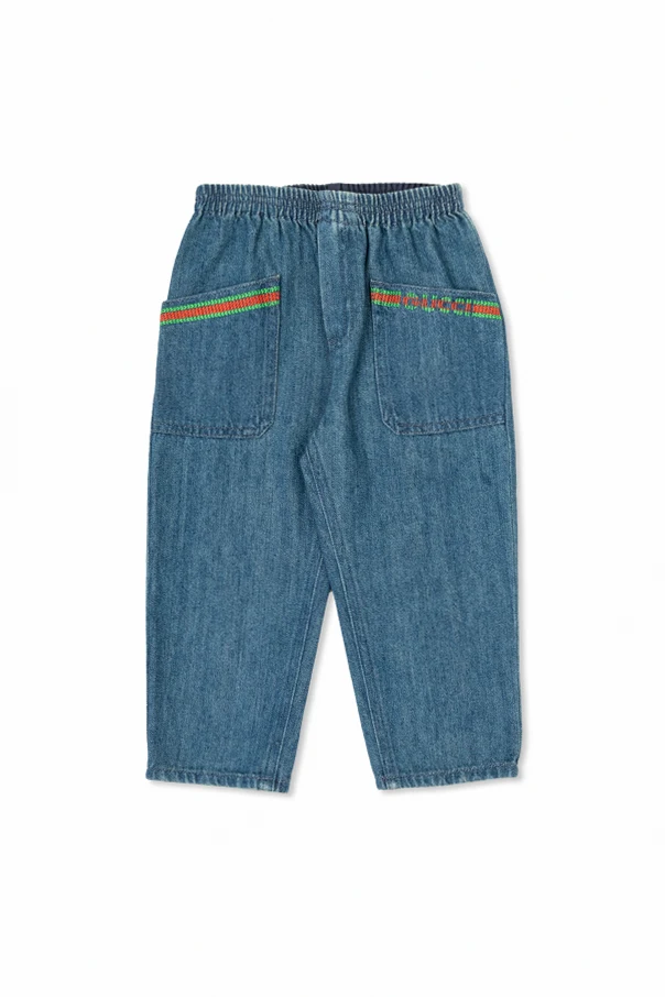 BLUE Jeans with elastic waistband