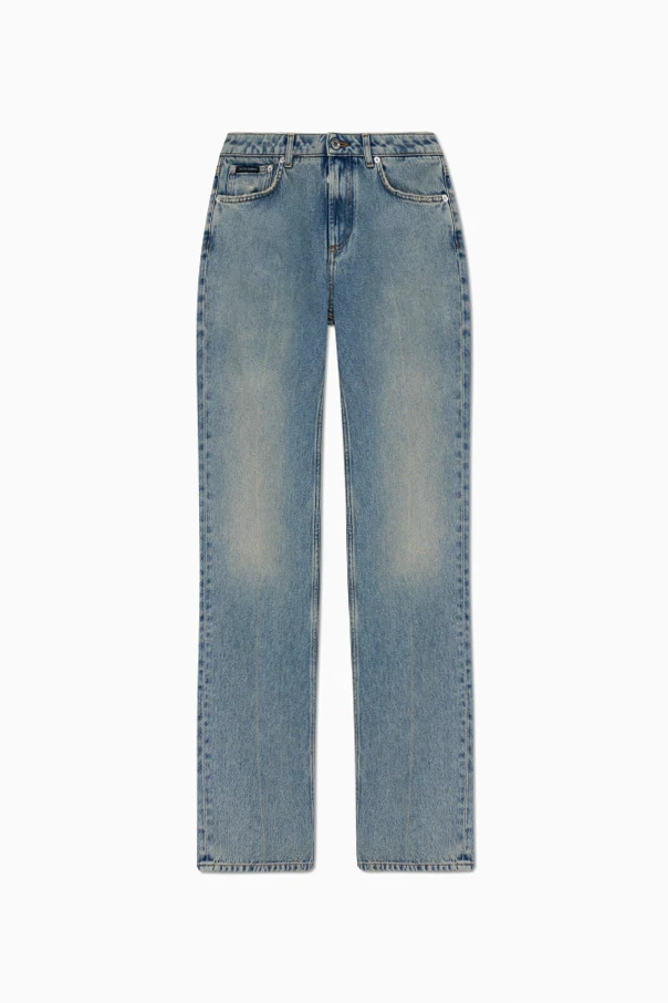 BLAU Jeans mit "Vintage"-Effekt