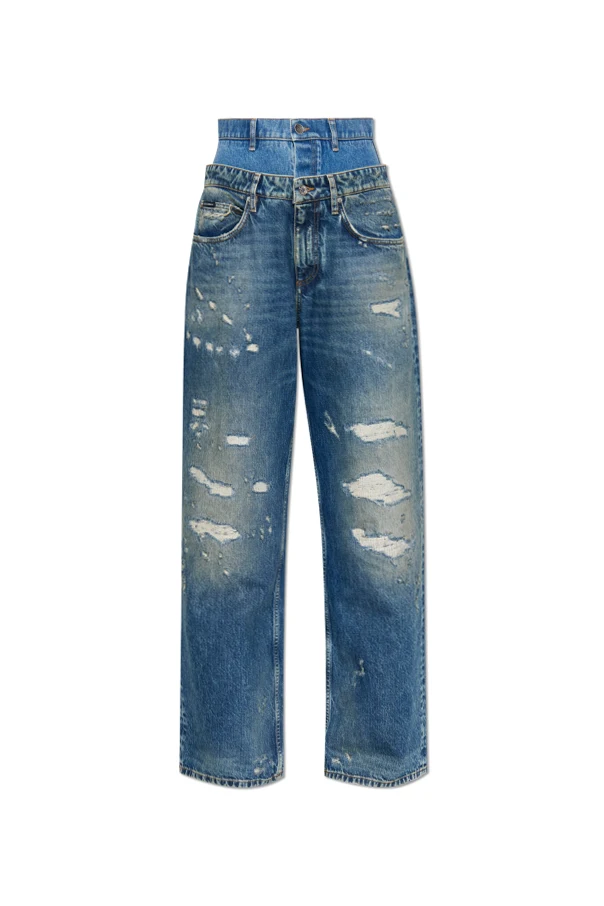 BLAU Jeans mit `Vintage`-Effekt