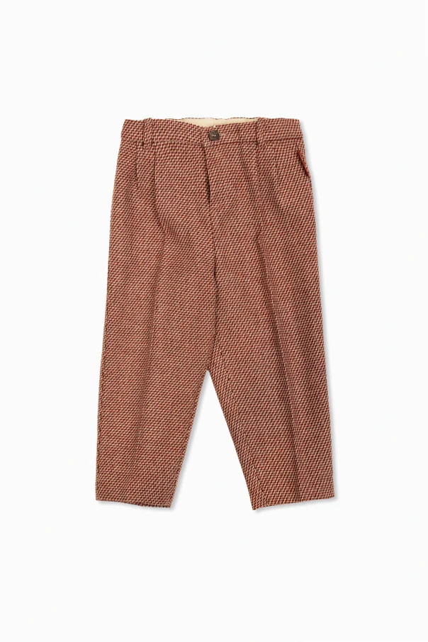 BROWN Plaid Pattern Pants