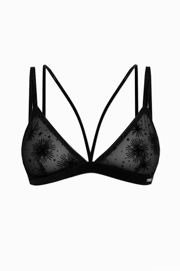 CZARNY Koronkowy biustonosz