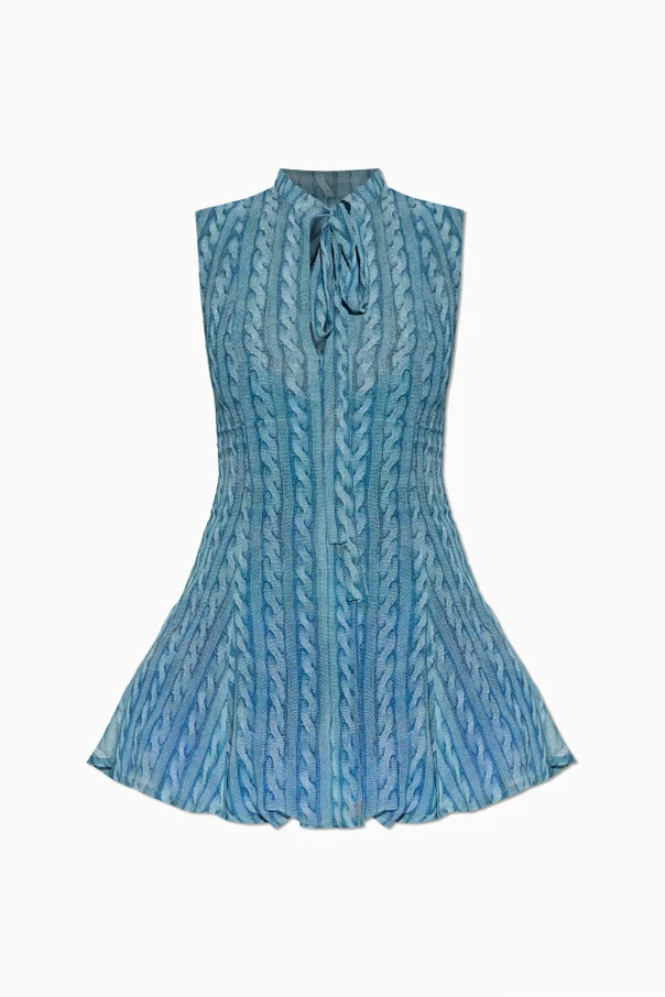 BLAU Ärmelloses Kleid