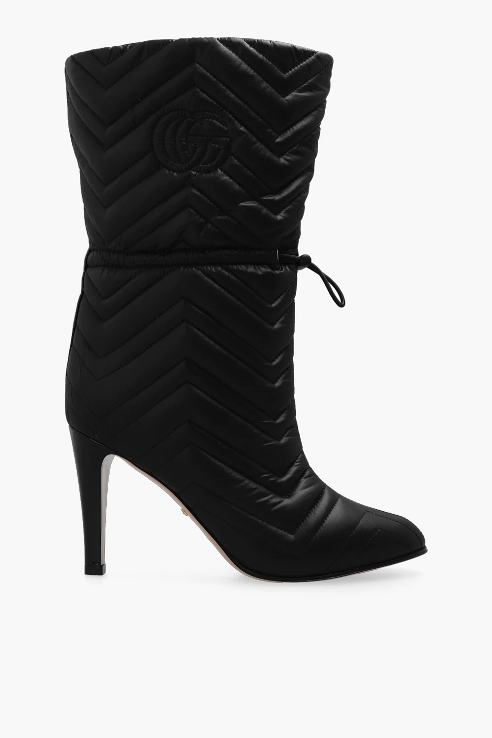 Quilted heeled boots