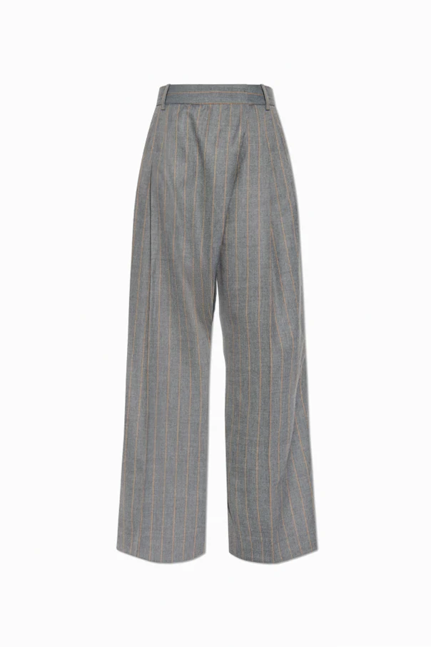 GRAU Hose mit Streifenmuster