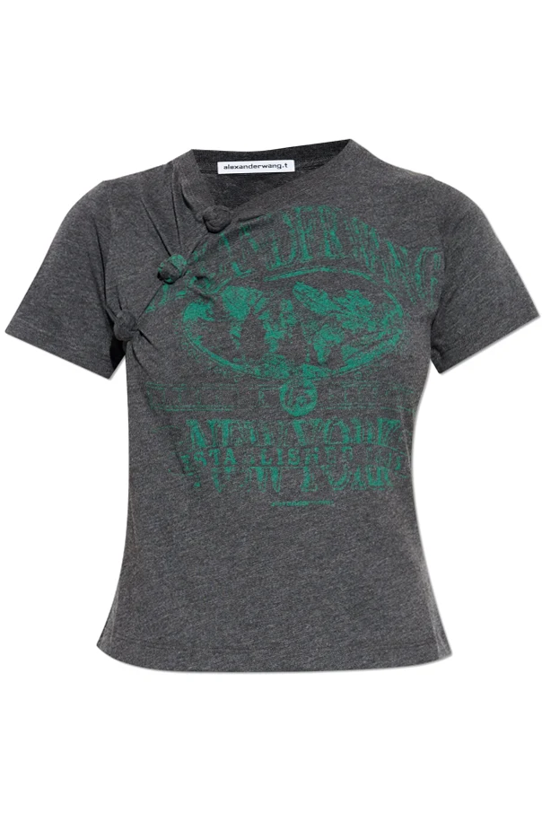 GRAU T-Shirt mit Aufdruck