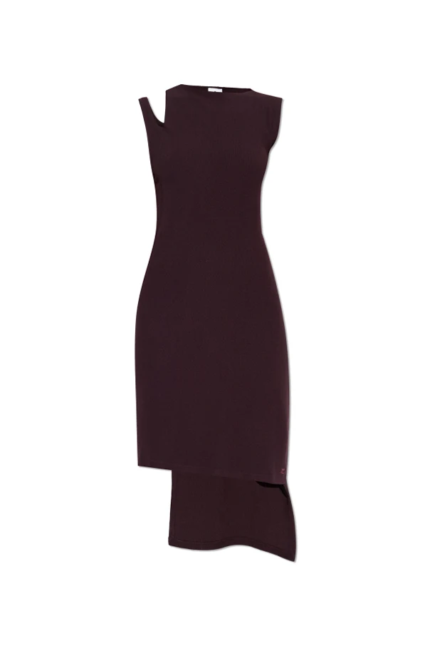 BURGUNDER Kleid mit figurbetontem Schnitt