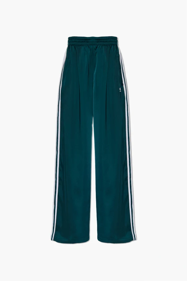 ZIELONY Spodnie dresowe z szerokimi nogawkami