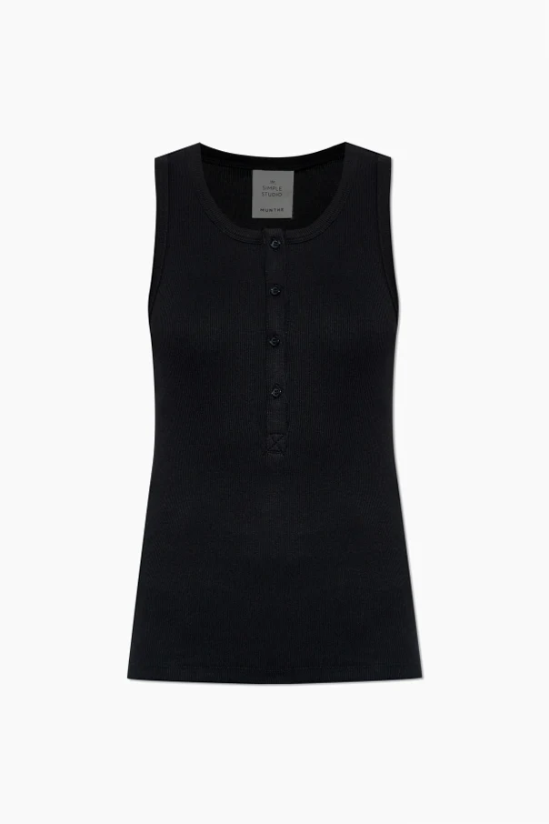 BLACK Ribbed top 'Boma'
