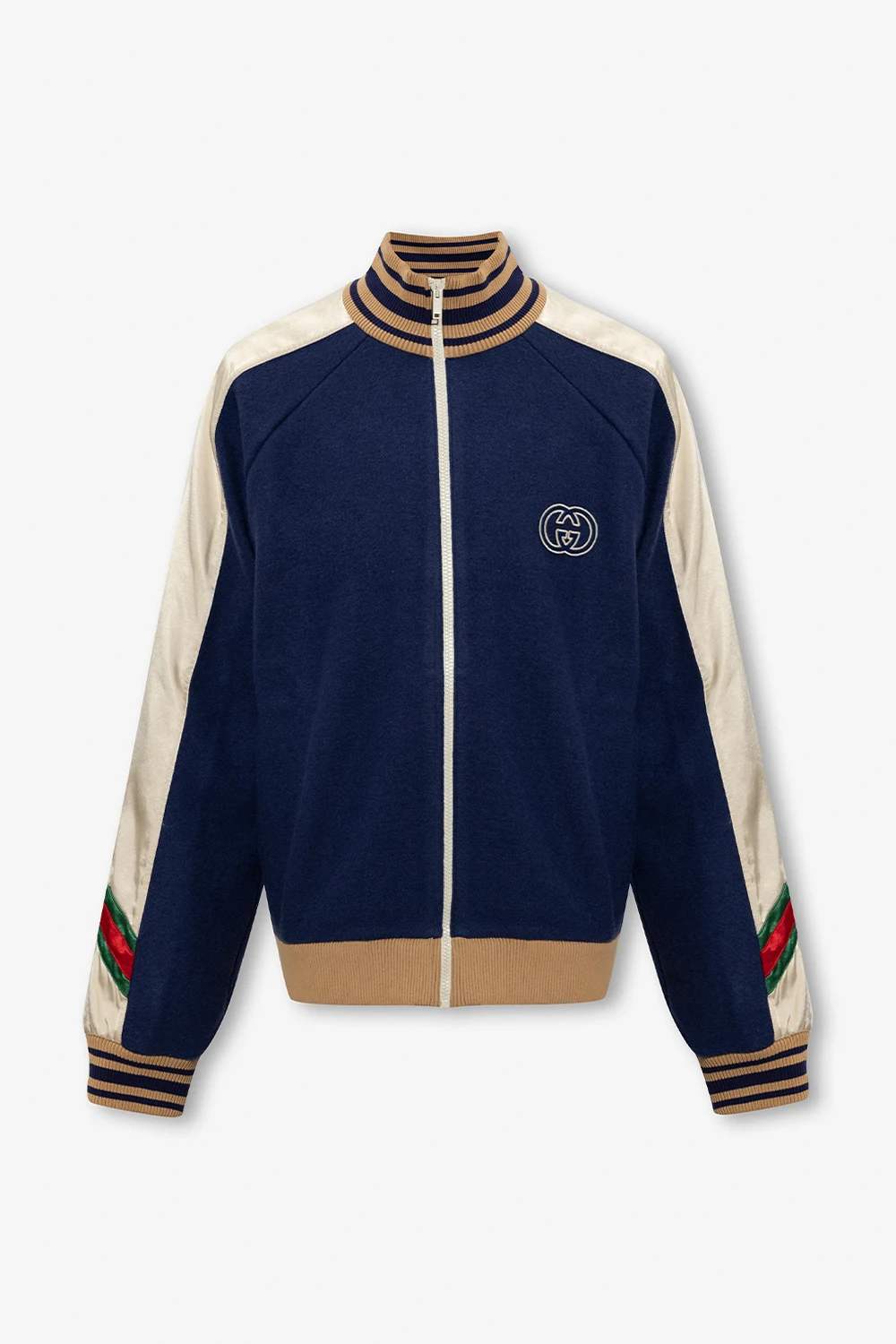Wool sweatshirt with logo