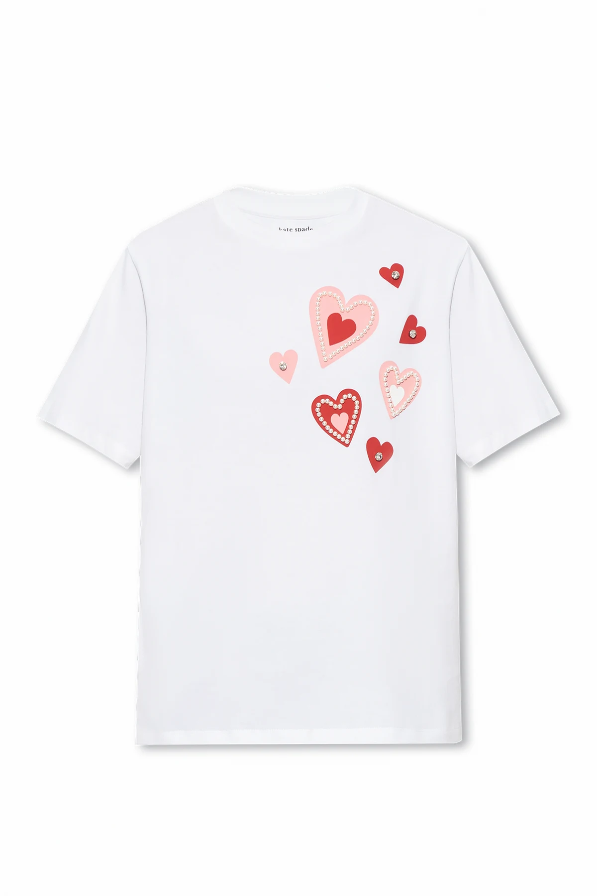 T-shirt z koralikami