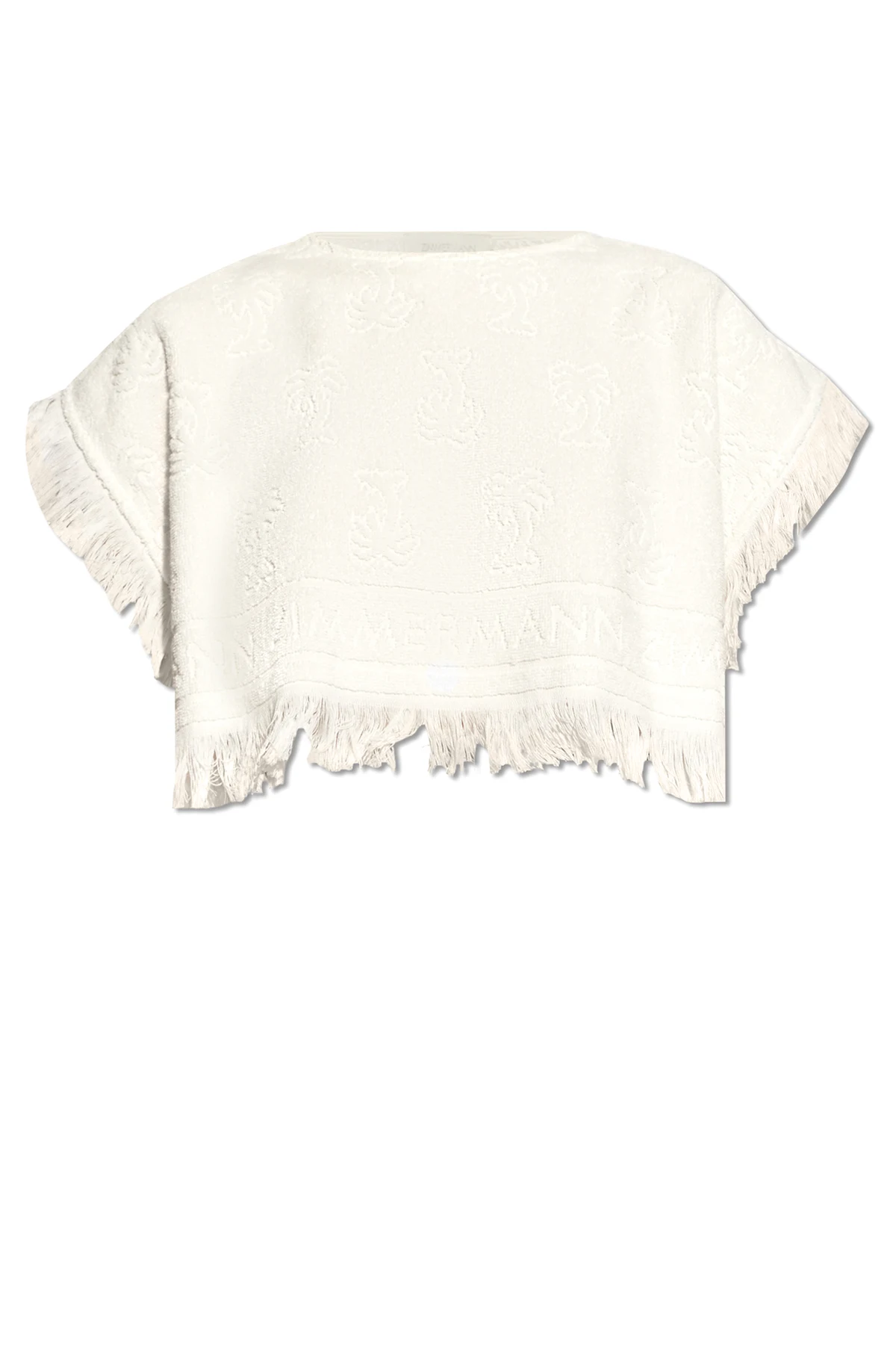 Terry cotton cropped top