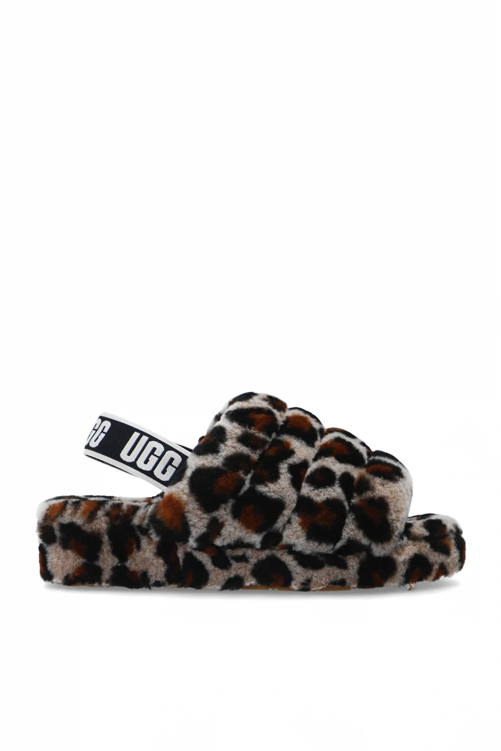 Futrzane sandały 'W Fluff Yeah Slide Leopard'